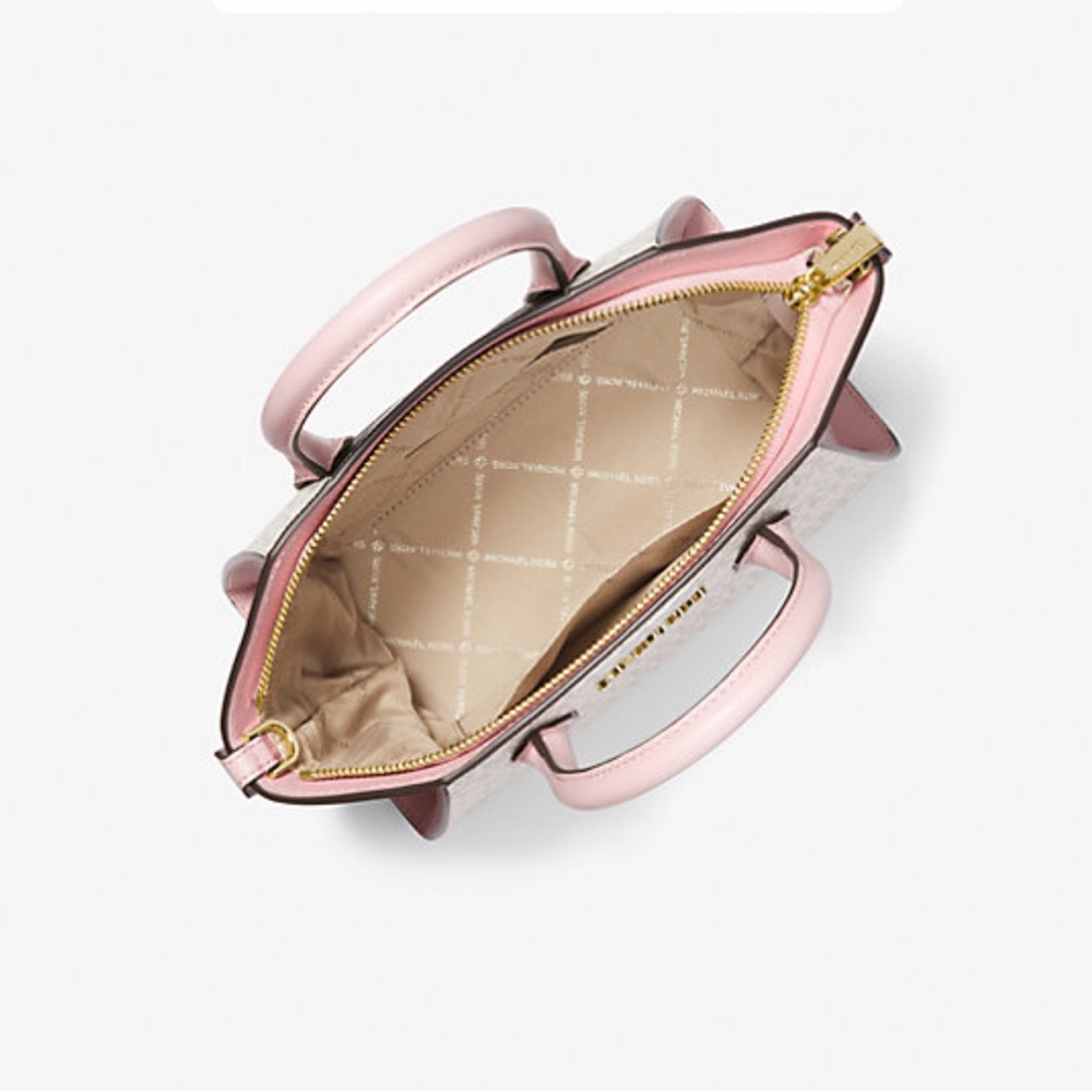 MICHAEL KORS
Avril Small Logo Top-Zip Satchel
Powder Blush Multi 
NWT - Picture 2 of 16